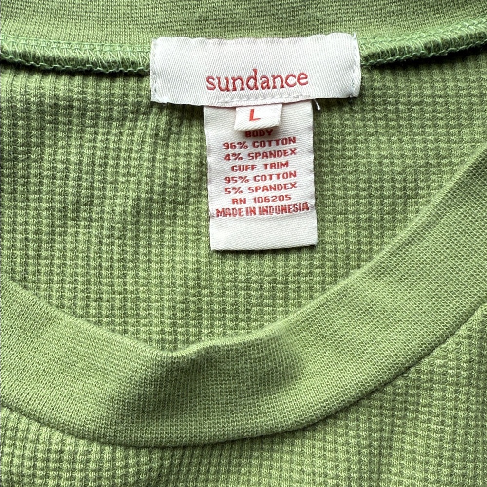 Olive Green Long Sleeve Women's Top - Picture 4 of 5
